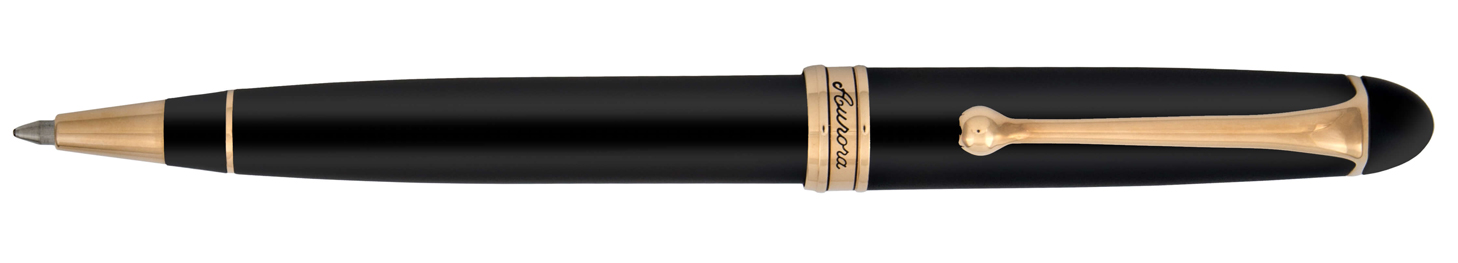 Aurora 88 Black Resin w/ Rose Gold Trim Ballpoint Pen